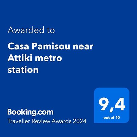 Casa Pamisou Near Attiki Metro Station Lägenhet Aten Exteriör bild